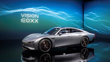De elektrische Mercedes-Benz VISION EQXX