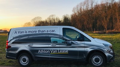 Athlon van with car print