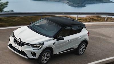 De Renault Captur in het wit